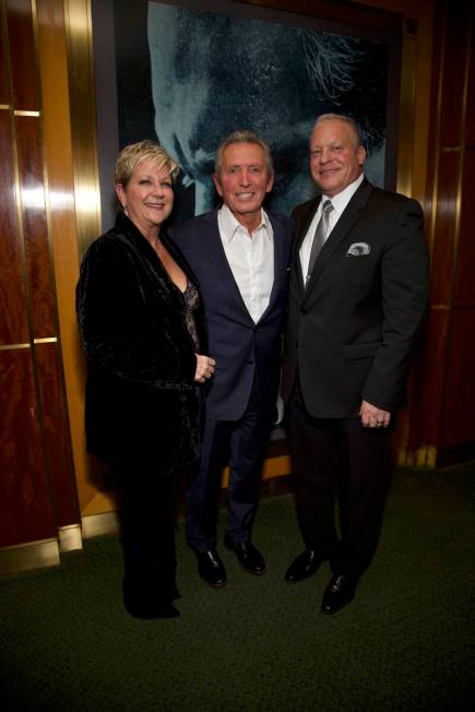Bob Anderson is shown with Twin Palms Entertainment producers Carolyn Klucha and Keith Maas aft ...