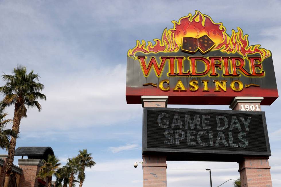 Wildfire Rancho on North Rancho Drive in Las Vegas Monday, Dec. 13, 2021. Station Casinos has d ...