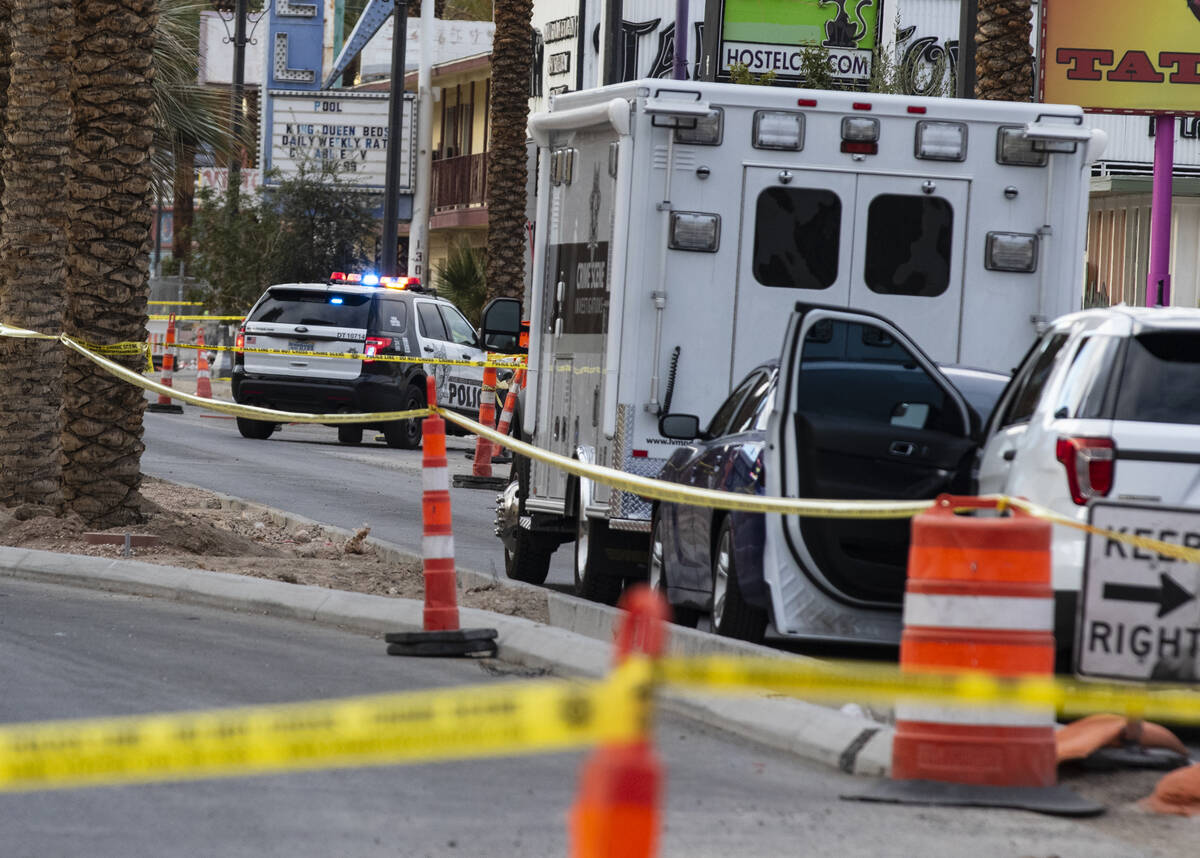 The Las Vegas Metropolitan police is investigating a homicide near Las Vegas Boulevard and East ...