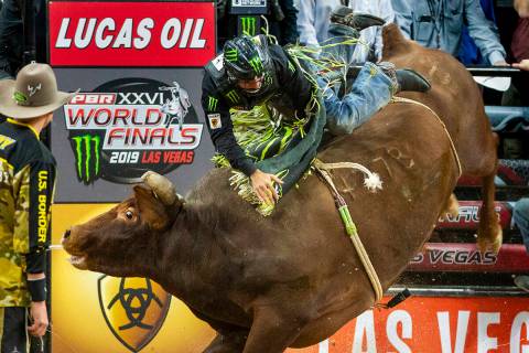 Jose Vitor Leme loses his grip while atop of Lil 2 Train during the last day of the PBR World F ...