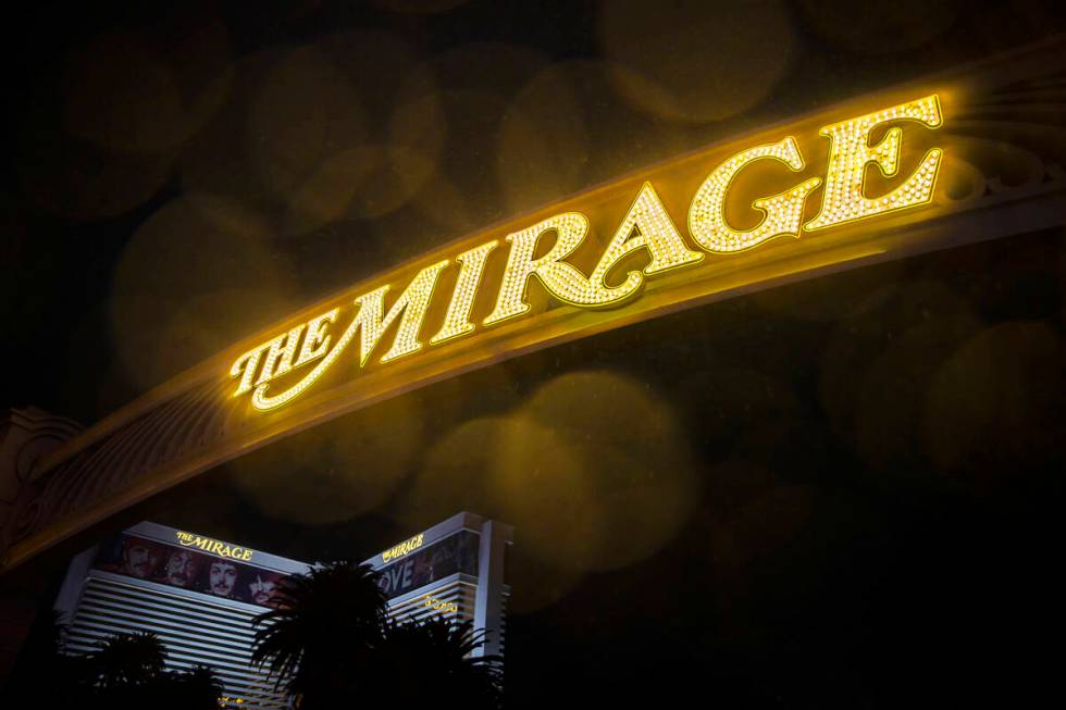 The Mirage on Tuesday, Dec. 14, 2021, in Las Vegas. (Benjamin Hager/Las Vegas Review-Journal) @ ...
