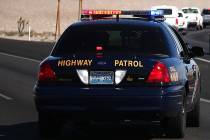 A Nevada Highway Patrol car (Las Vegas Review-Journal)