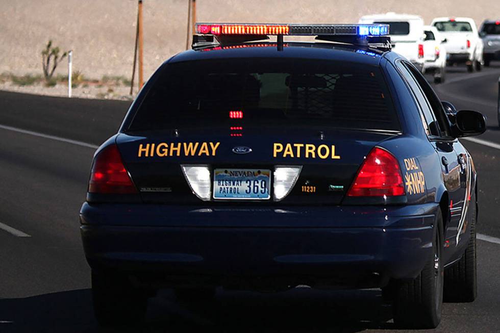 A Nevada Highway Patrol car (Las Vegas Review-Journal)