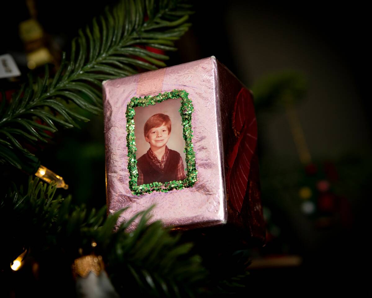 Christopher Todd collects tree ornaments from his childhood. (Tonya Harvey/Real Estate Millions)