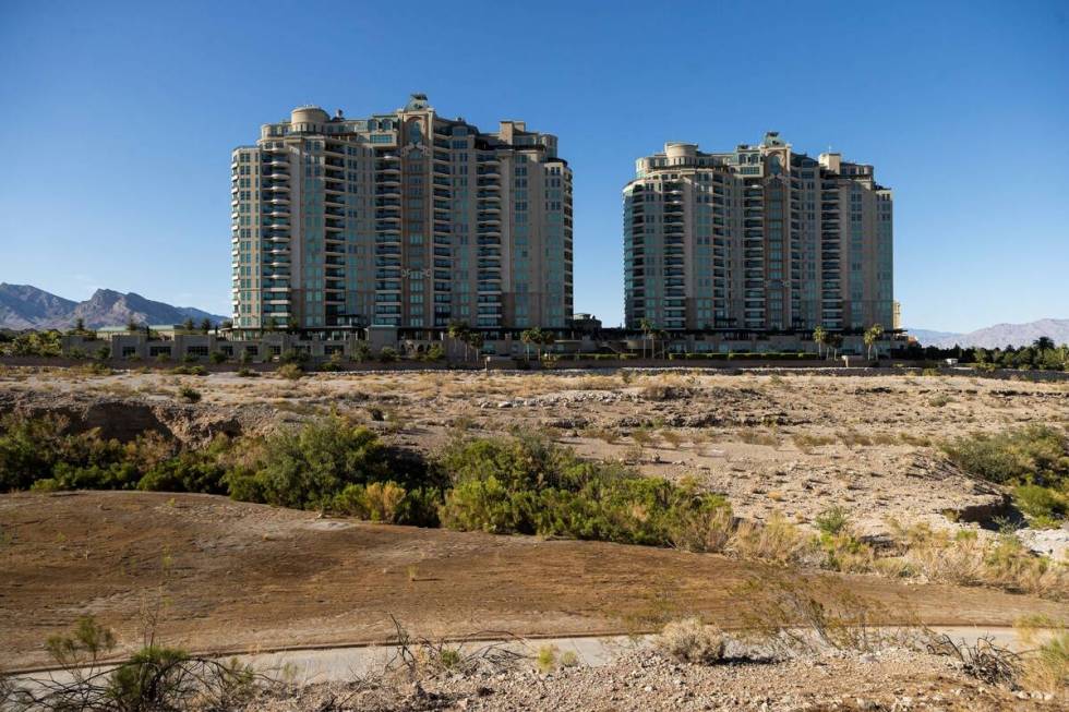 The land where the now defunct Badlands Golf Course lies empty on Wednesday, Sept. 29, 2021, in ...