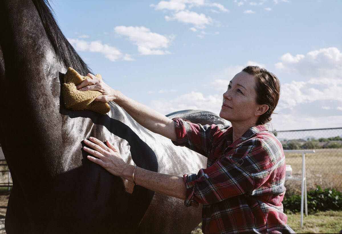 This image released by Sony Pictures Classics shows Molly Parker in a scene from "Jockey.& ...
