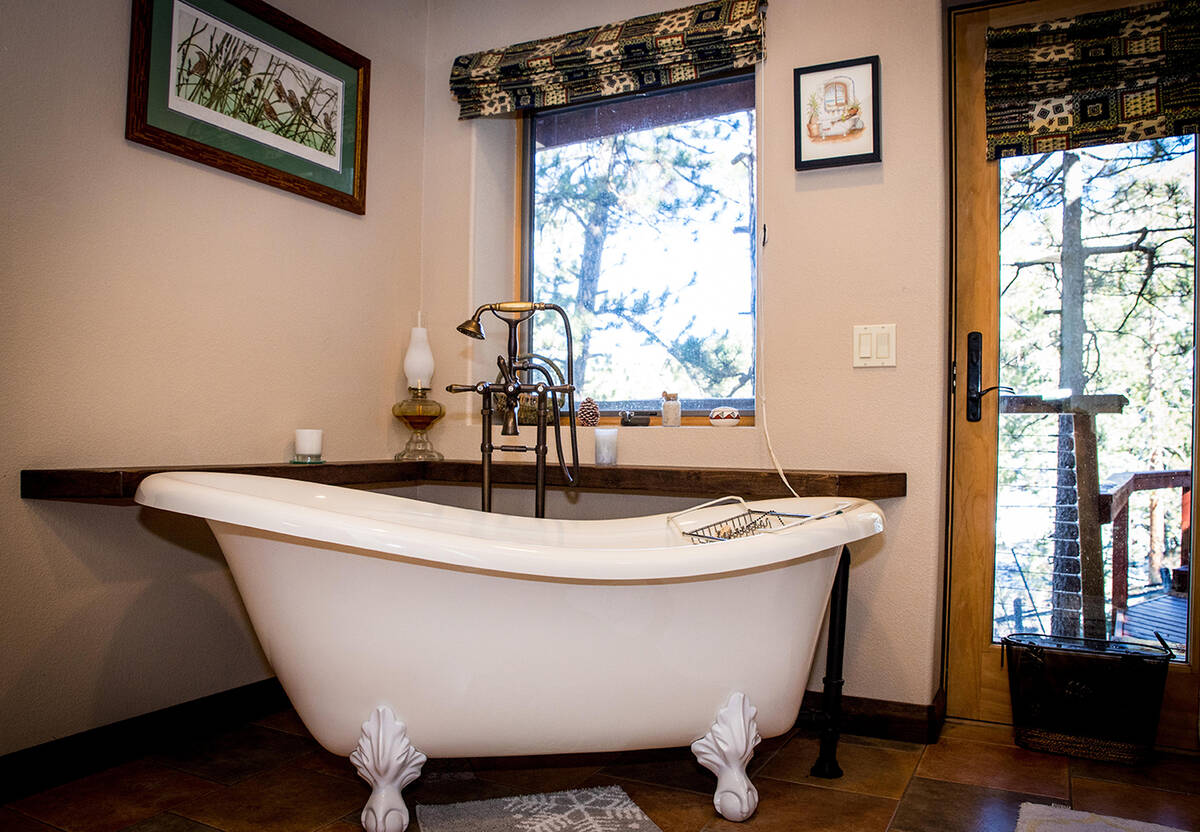Master bath features claw-foot tub. (Tonya Harvey/Real Estate Millions)
