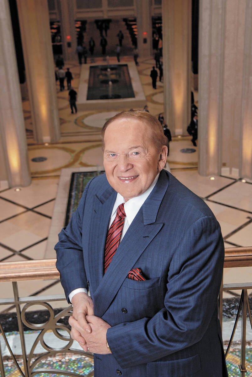 Multi-billionaire Sheldon Adelson at The Palazzo Las Vegas, his newest casino-hotel on the Las ...