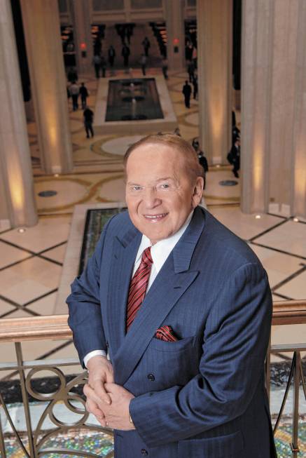 Multi-billionaire Sheldon Adelson at The Palazzo Las Vegas, his newest casino-hotel on the Las ...