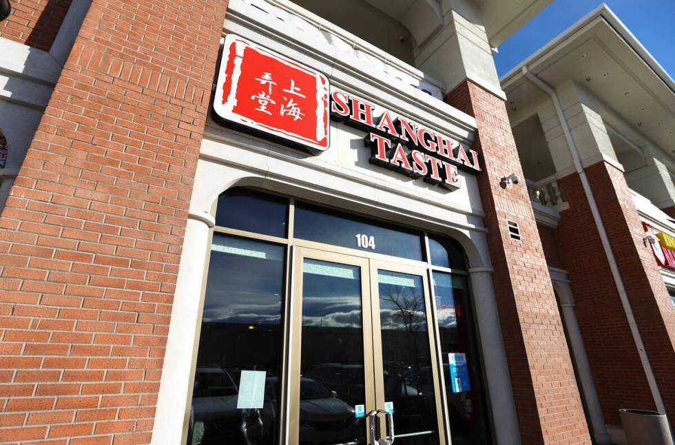 An exterior view of ShangHai Taste in Chinatown's Shanghai Plaza in Las Vegas on Monday, Dec. 2 ...