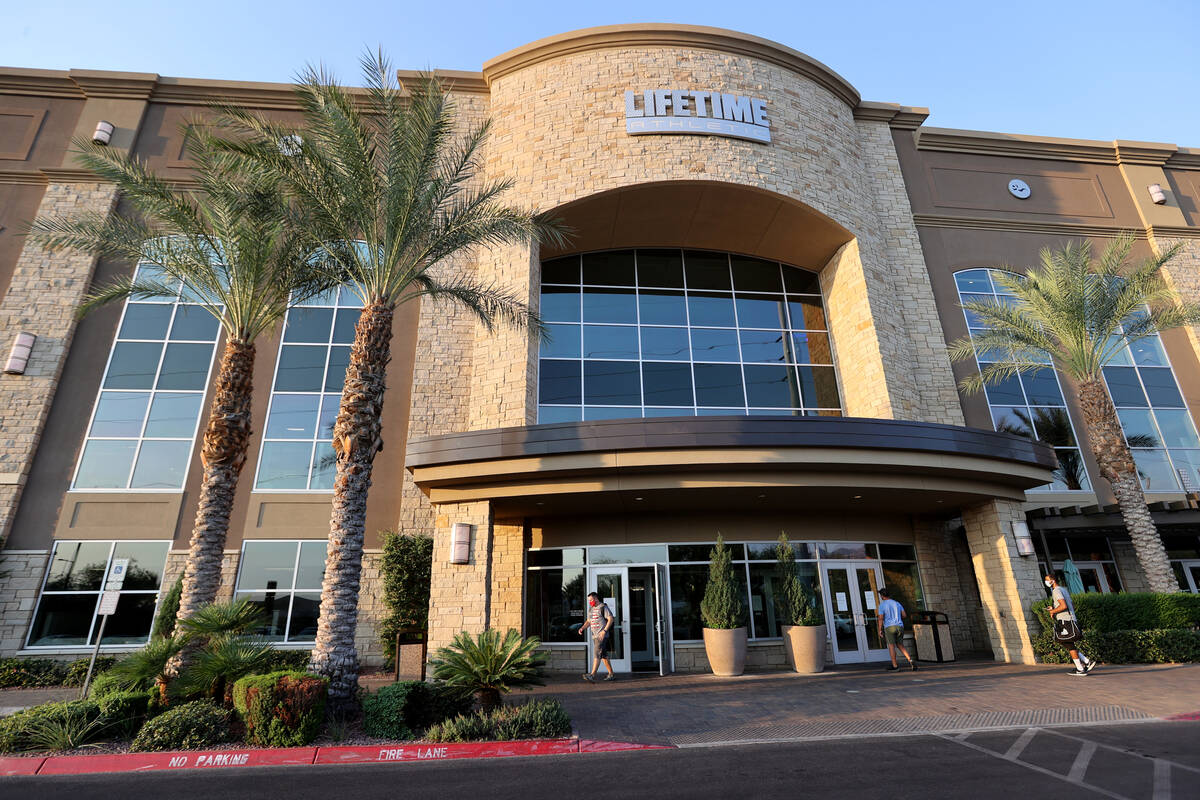 Life Time's Summerlin location is seen Tuesday, Aug. 18, 2020, in Las Vegas. (K.M. Cannon/Las V ...