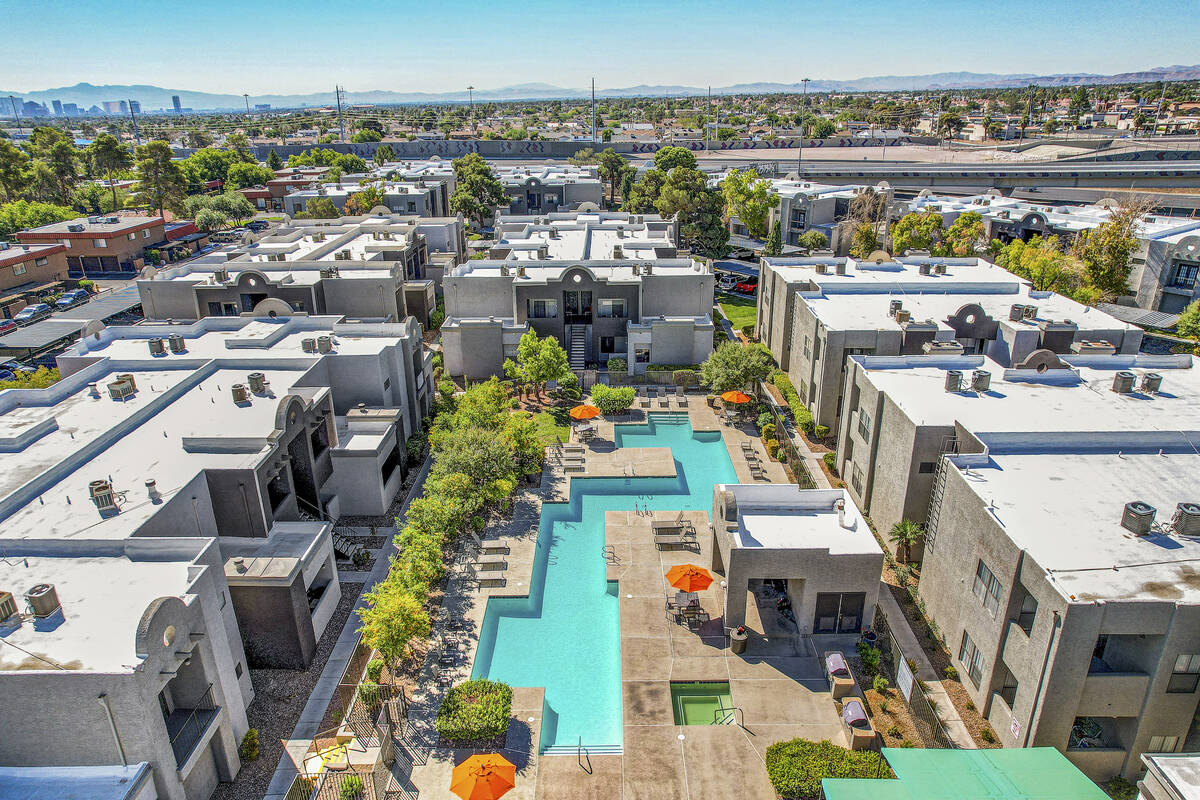 SB Real Estate Partners purchased the 256-unit St. Croix apartment complex in Las Vegas, seen h ...