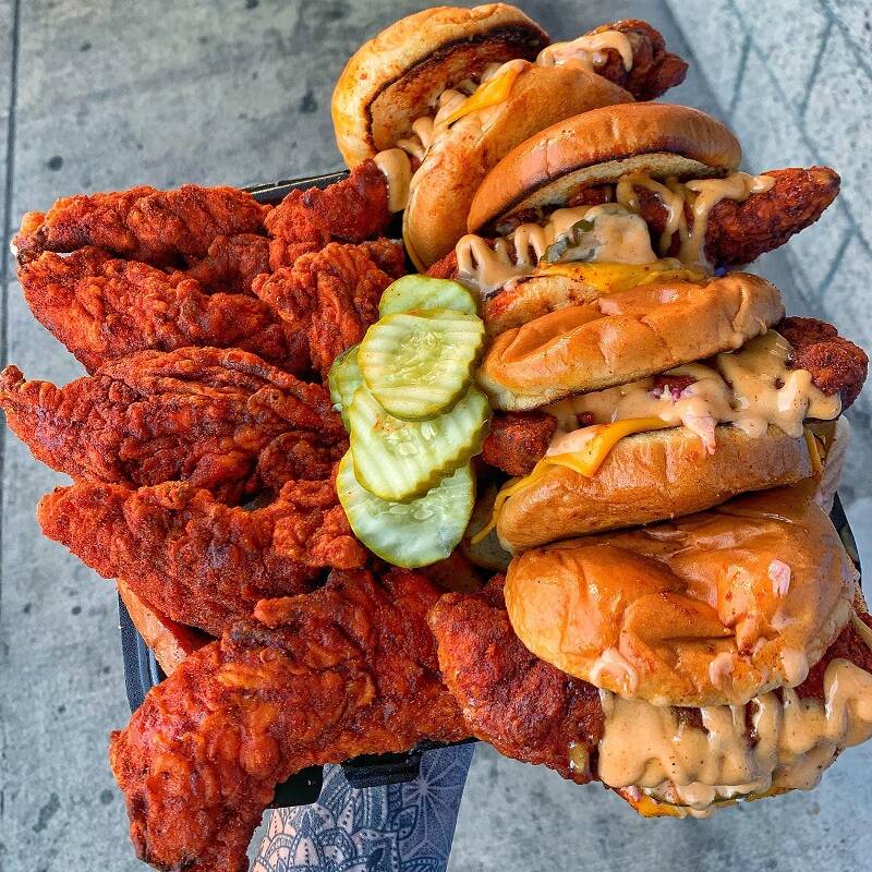 A selection of Dave's Hot Chicken. (Dave's Hot Chicken)