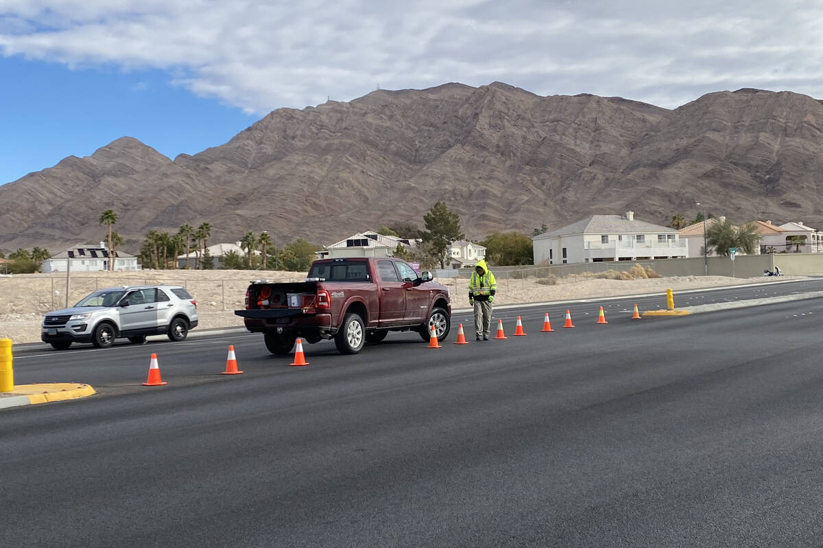 Las Vegas police were investigating a fatal hit-and-run crash involving a pedestrian on East Ch ...
