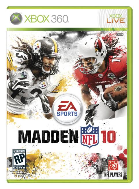 In this video game cover photo released by EA Sports, "Madden NFL 10," is shown. (AP Photo/EA ...