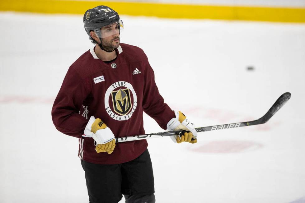 Vegas Golden Knights defenseman Alec Martinez (23) during a team practice at City National Aren ...