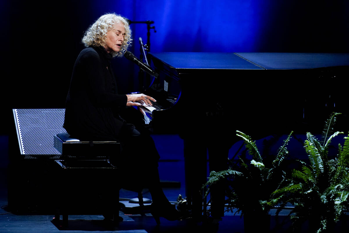 Singer-songwriter and environmentalist Carole King performs "In the Name of Love" dur ...