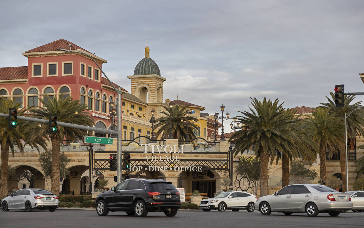 Tivoli Village on Monday, Jan. 10, 2022, in Las Vegas. (Benjamin Hager/Las Vegas Review-Journal ...