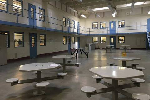 A recreational area for inmates at Florence McClure Women's Correctional Center is pictured. (B ...