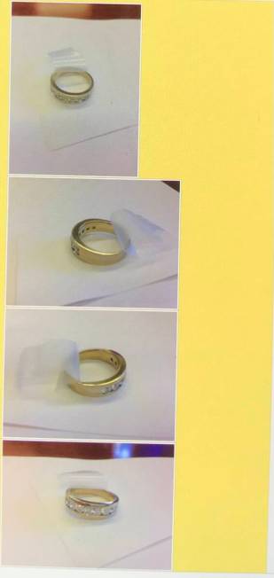 Photos of the ring that Stacie Klein said went missing after she hired Bradley Bellisario to re ...