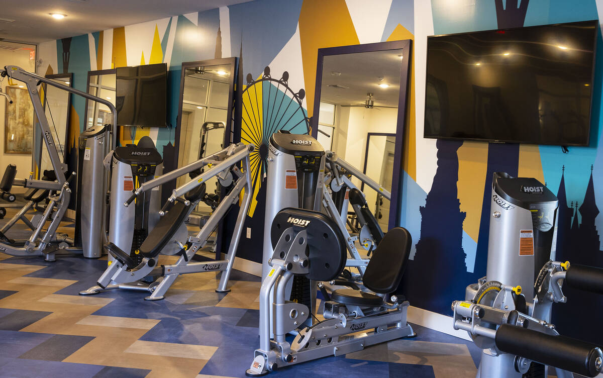 The gym at Jade, a luxury apartment complex that recently sold, is shown on Wednesday, Jan. 12, ...