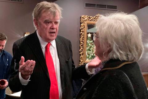 Former "A Prairie Home Companion" host Garrison Keillor talks to fans after his performances at ...
