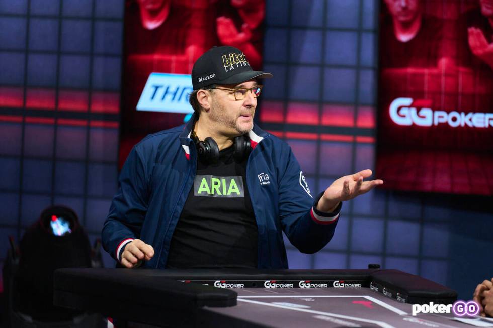 Phil Hellmuth during his victory over Tom Dwan on "High Stakes Duel" on Wednesday, Jan. 26, 202 ...