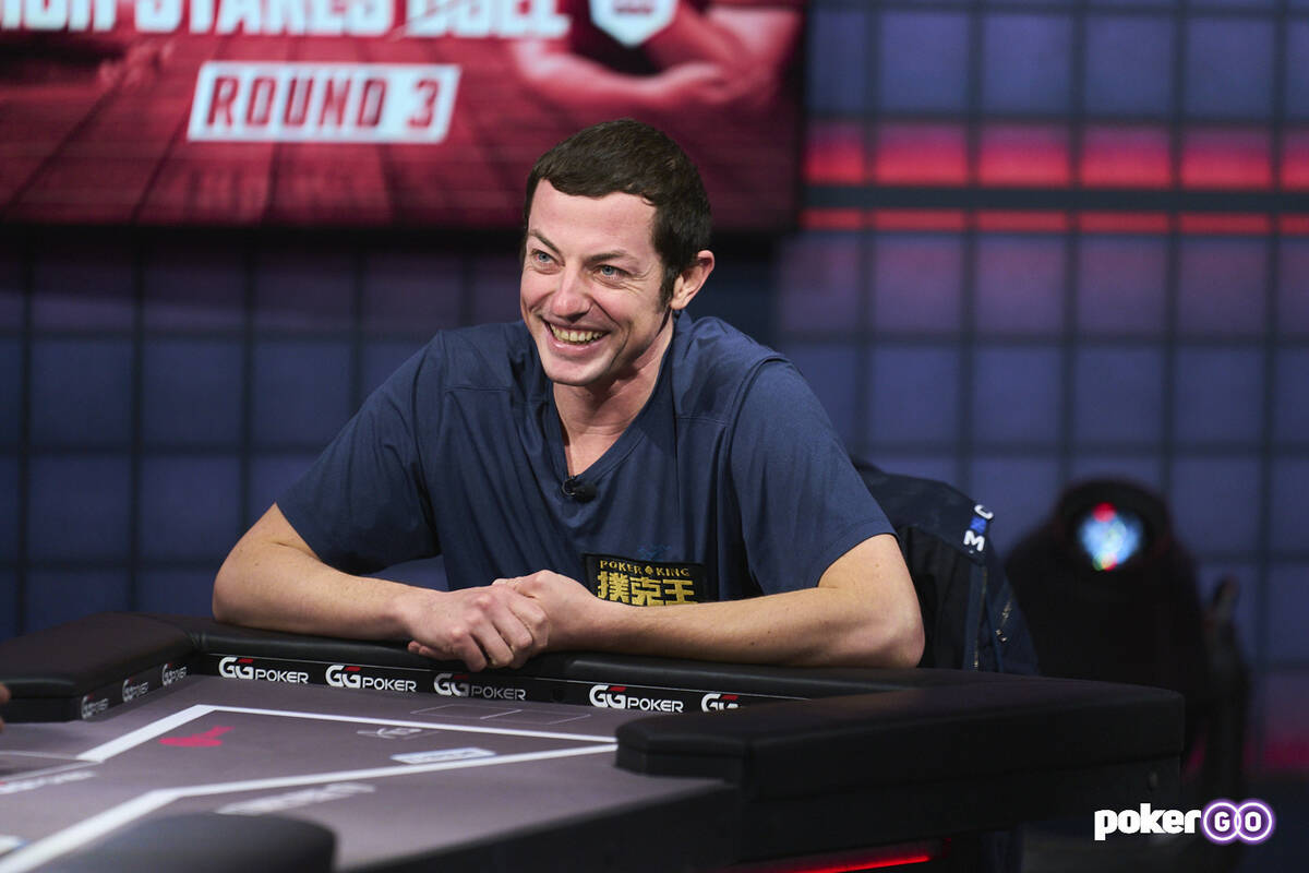 Tom Dwan during his loss to Phil Hellmuth on "High Stakes Duel" on Wednesday, Jan. 26, 2022, at ...