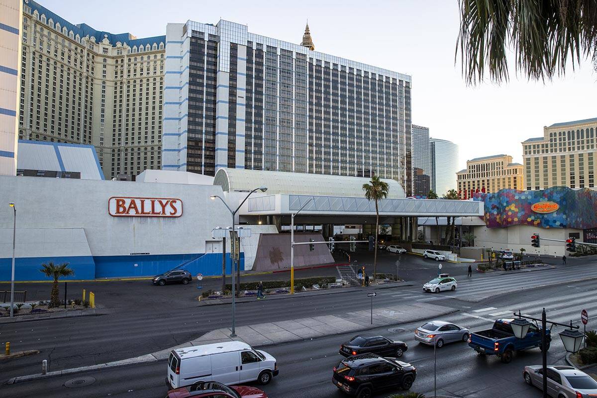 Exterior of Bally’s Las Vegas which will be rebranded into Horseshoe Las Vegas following ...