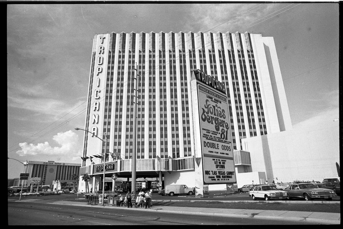 The Tropicana hotel-casino in Las Vegas in August 1981. (Las Vegas Review-Journal file)