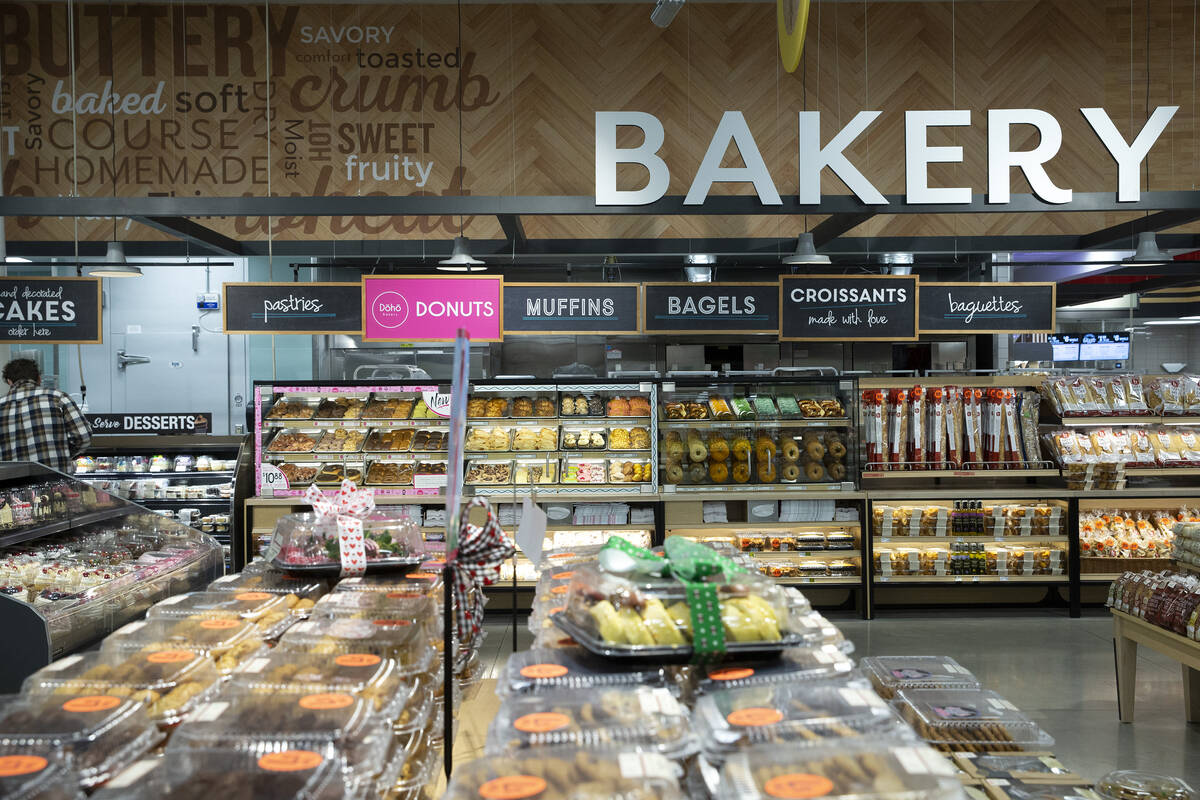 The bakery at the new Smith’s Marketplace at 845 East Lake Mead Parkway on Friday, Jan. ...