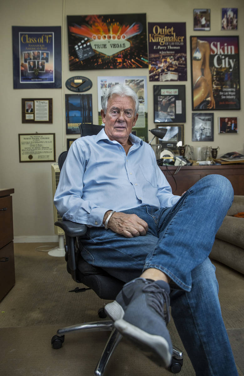 Author Jack Sheehan in his home office where he does his writing on Friday, Oct. 30, 2020, in L ...
