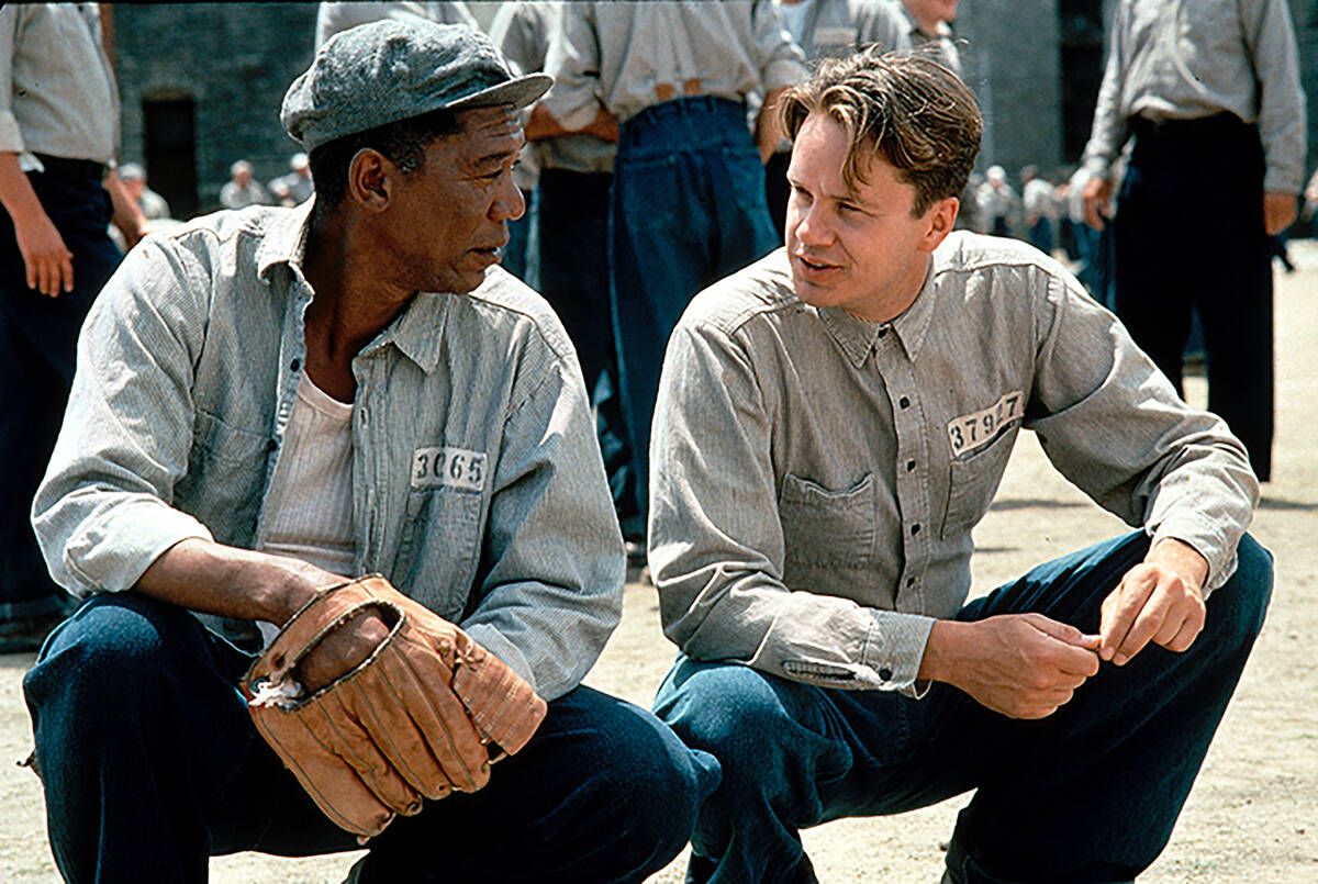 Tim Robbins, left, and Morgan Freeman in a scene from "The Shawshank Redemption." (Wa ...