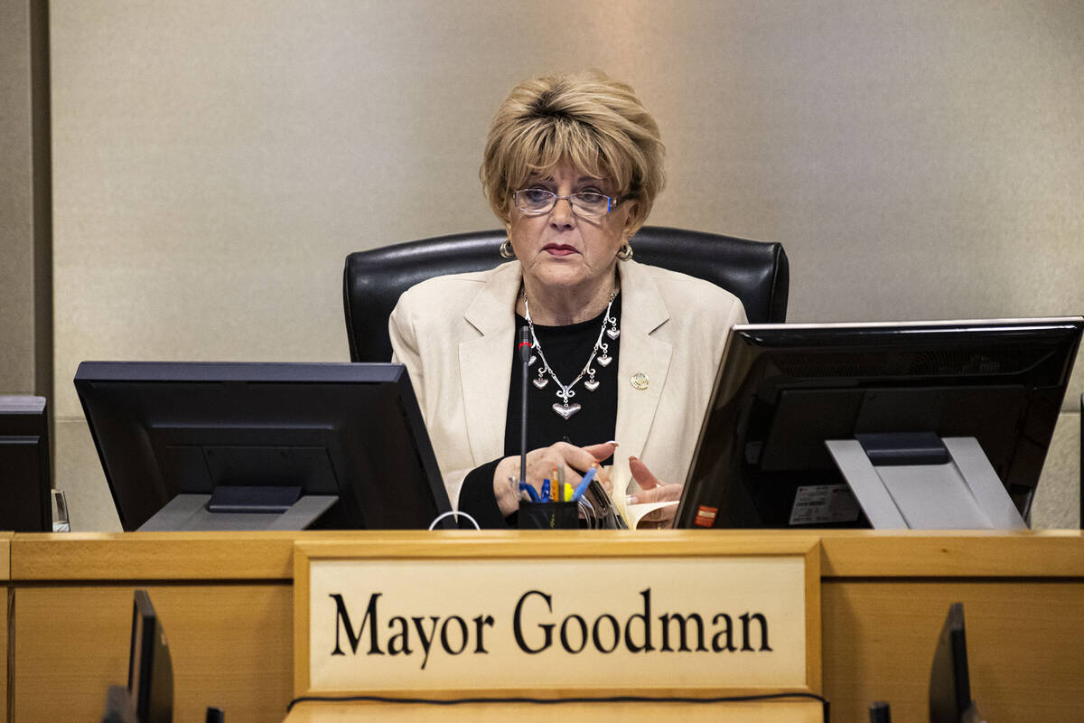 Las Vegas Mayor Carolyn Goodman. (Chase Stevens/Las Vegas Review-Journal) @csstevensphoto