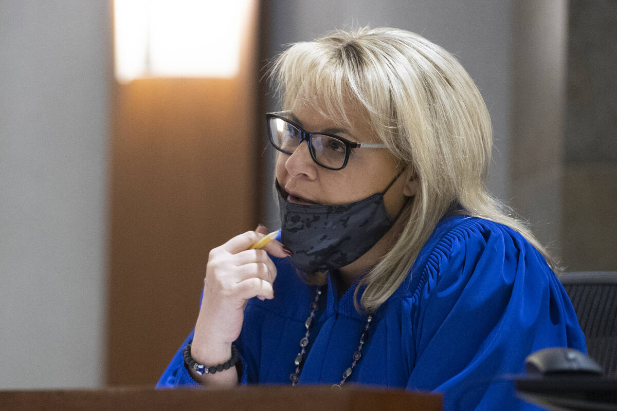 Las Vegas Justices of the Peace Amy Chelini dismisses the case of Anthony Dishari, accused of a ...