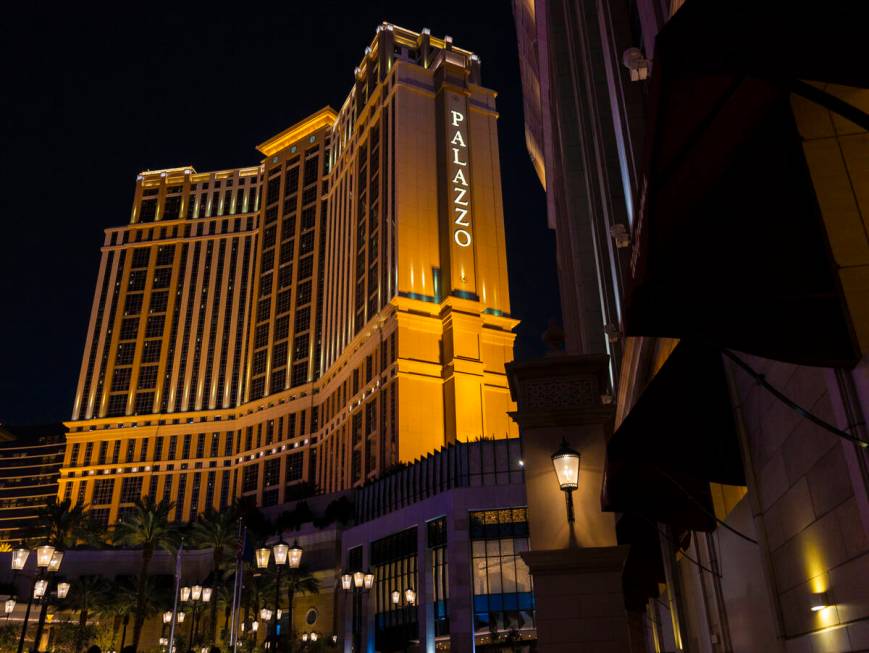 The Palazzo on Wednesday, Feb. 2, 2022, in Las Vegas. (Benjamin Hager/Las Vegas Review-Journal) ...