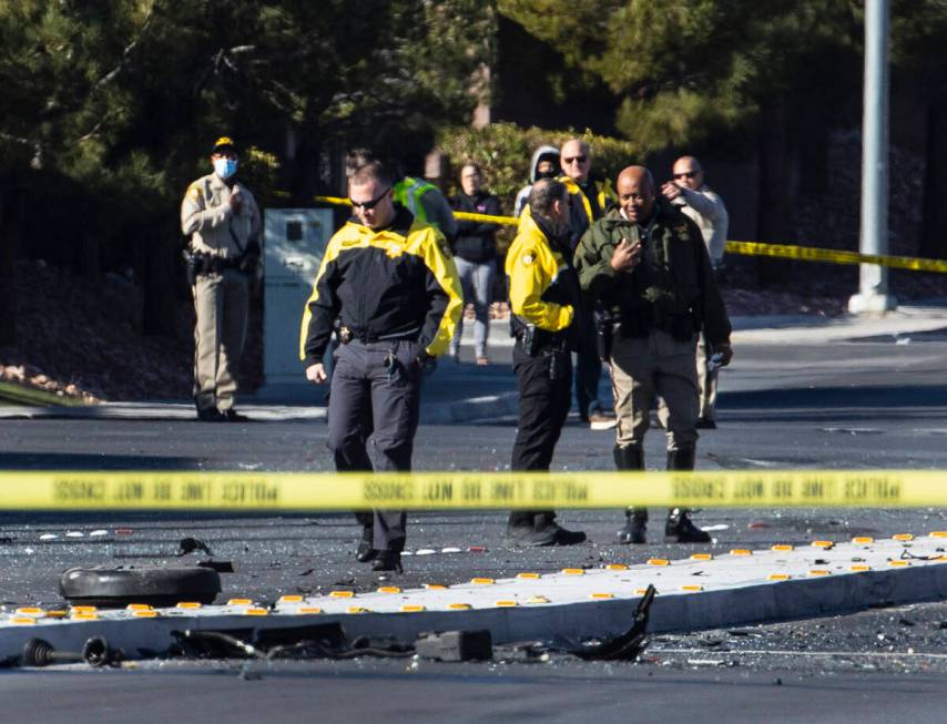 Las Vegas police and Clark County School District police are investigating a fatal crash that o ...