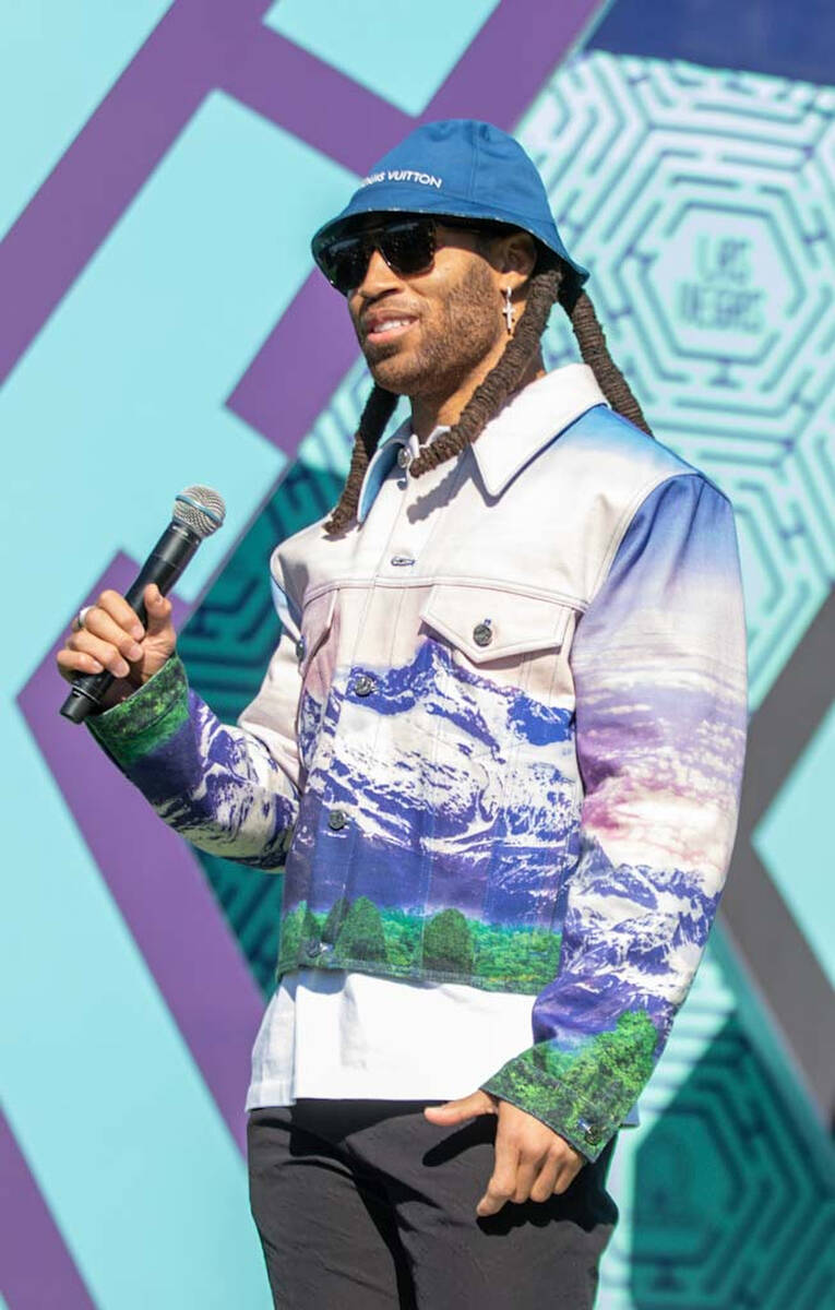 Carolina Panthers cornerback Stephon Gilmore speaks on the red carpet during the Pro Bowl prega ...