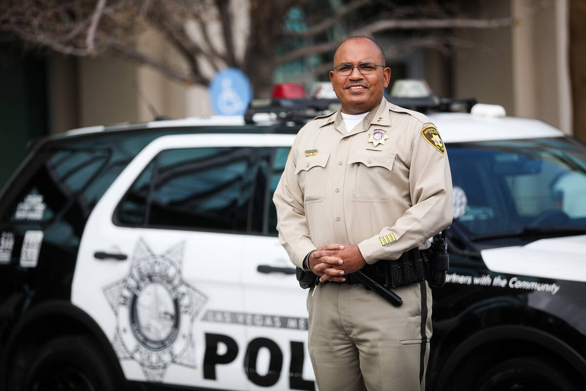 Las Vegas Metropolitan Capt. Carlos Hank at Metro Headquarters in Las Vegas, Tuesday, Feb. 1, 2 ...