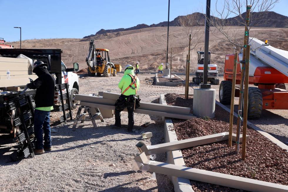 Workers put finishing touches at the Reality Based Training Center, that will prepare first res ...