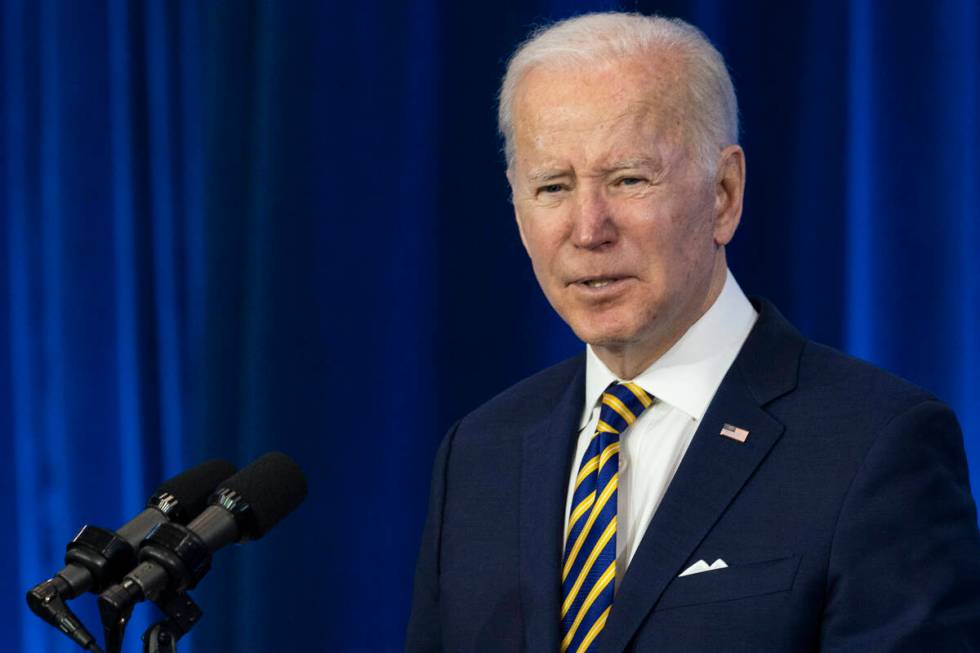 President Joe Biden speaks about prescription drug costs at the Daniel Technology Center of Ger ...