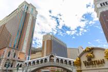 The Venetian on Tuesday, March 17, 2020, in Las Vegas. (Benjamin Hager/Las Vegas Review-Journal ...