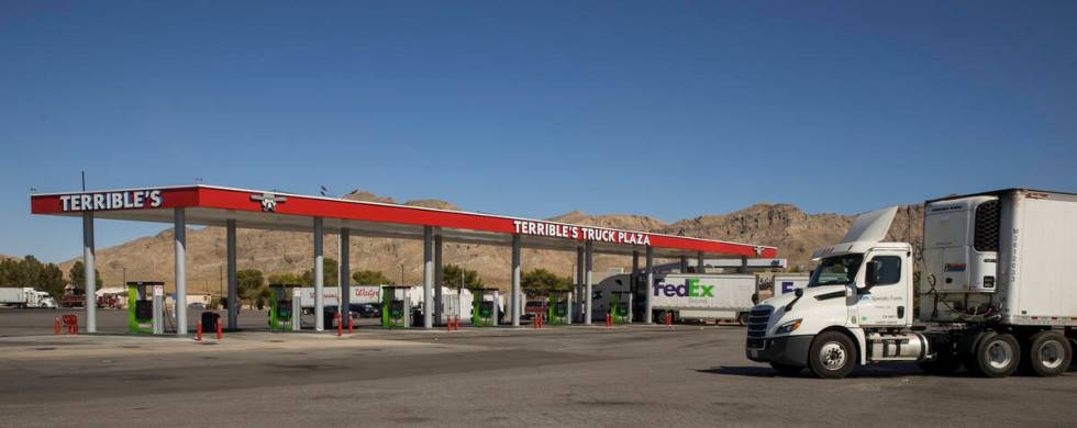 Terrible's Truck Plaza gas station on Friday, Sept. 4, 2020, in Jean. (L.E. Baskow/Las Vegas Re ...