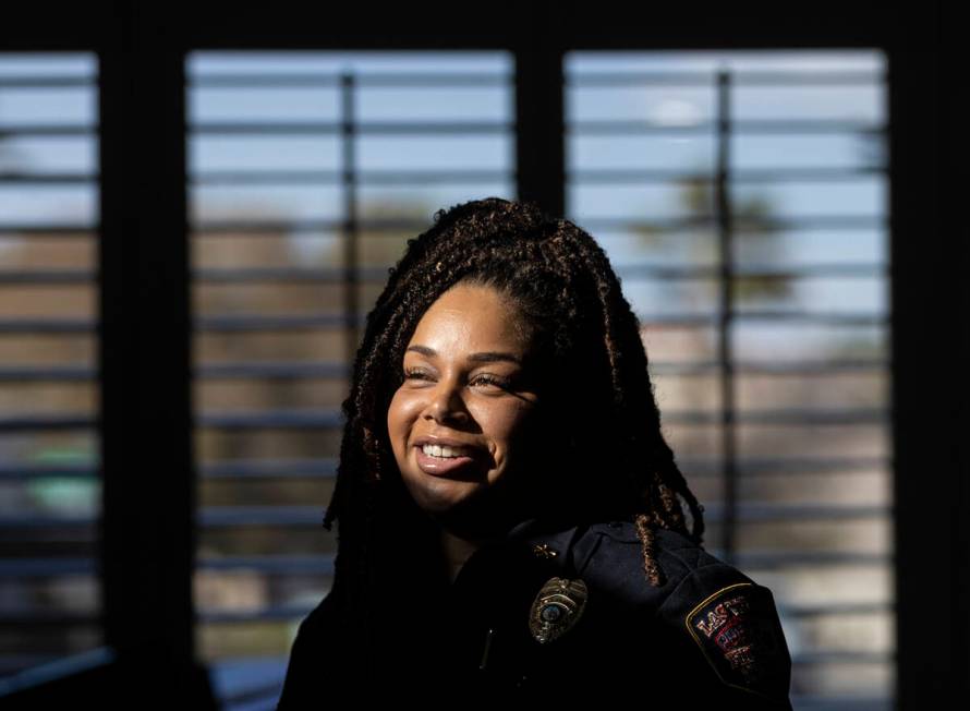 Ashanti Gray, the first black assistant fire chief of Las Vegas Fire & Rescue, on Tuesday, ...