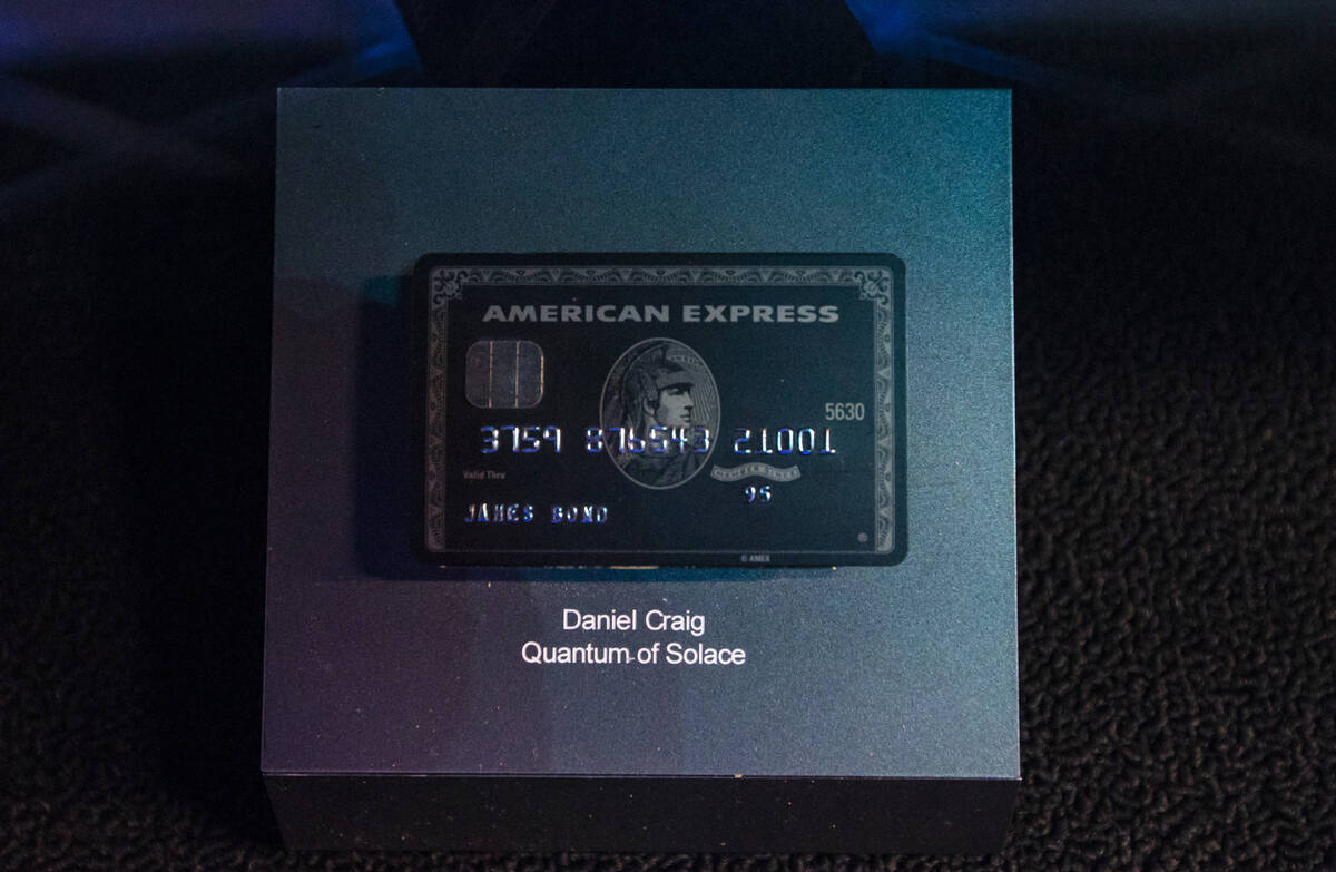 A James Bond American Express credit card used by Daniel Craig in “Quantum of Solace&#x2 ...