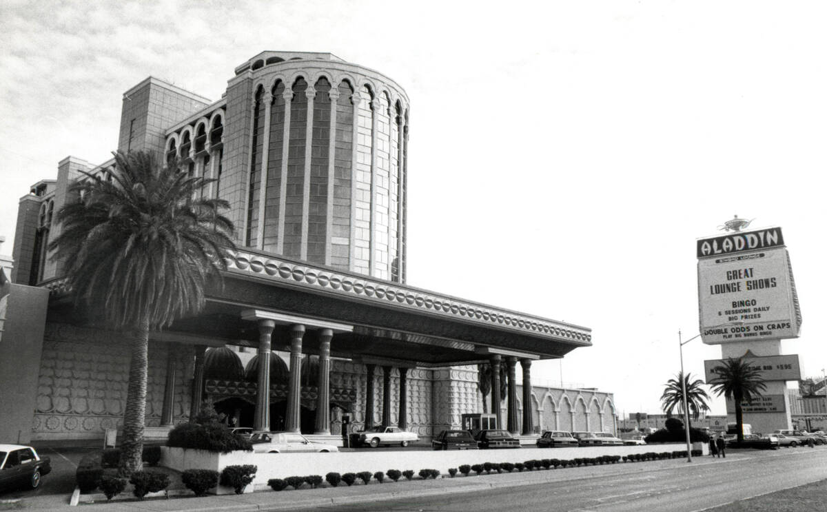 Aladdin Hotel and Casino on January 2, 1986 (Gary Thompson/Las Vegas Review-Journal)