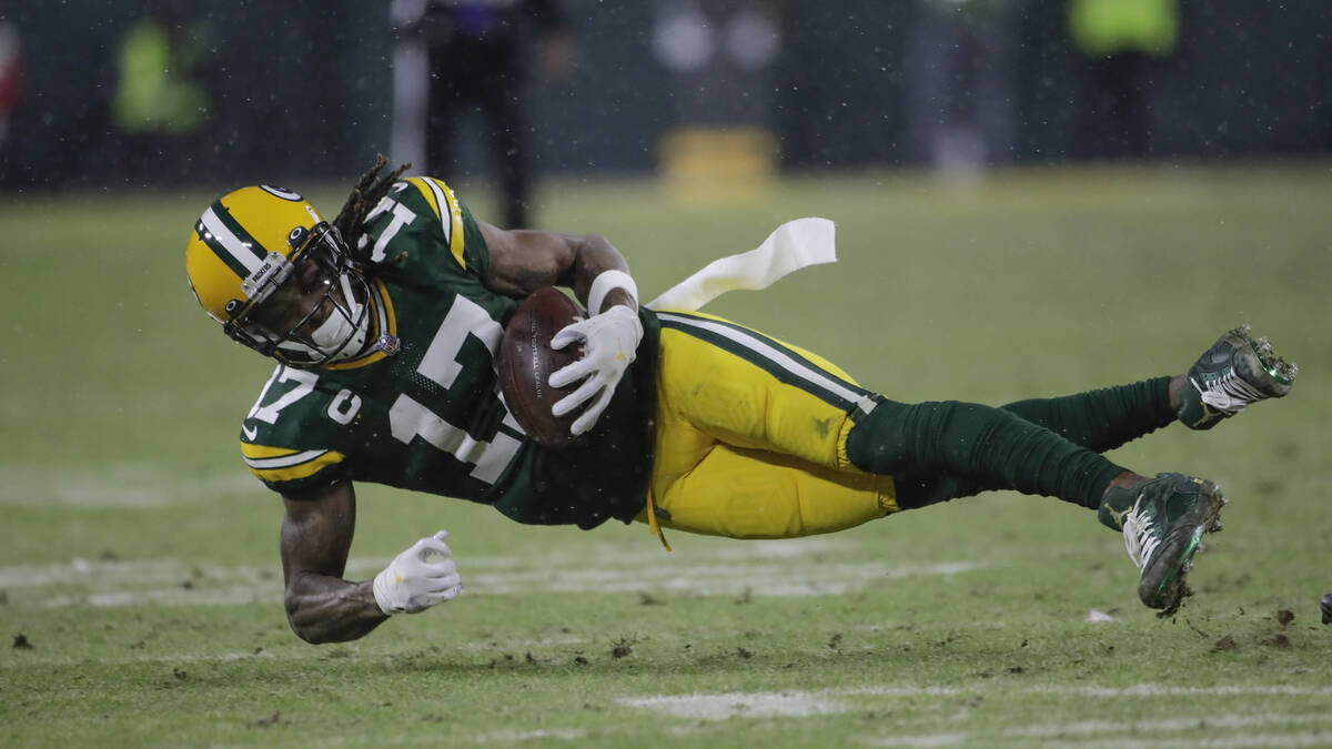 Green Bay Packers' Davante Adams during the second half of an NFC divisional playoff NFL footba ...