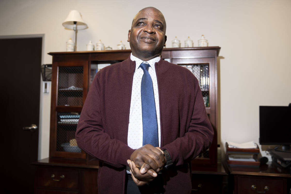 Dr. Fermin Leguen, chief medical officer for the Southern Nevada Health District, poses for a p ...