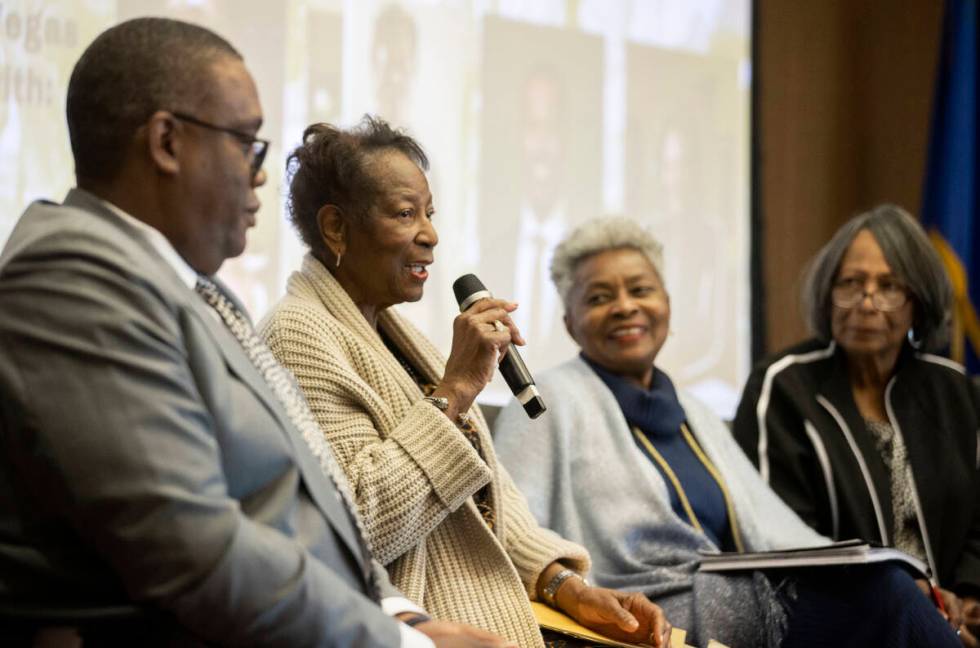 Community activist Ida Gaines speaks during “The Social Life of the Historic Westside&qu ...