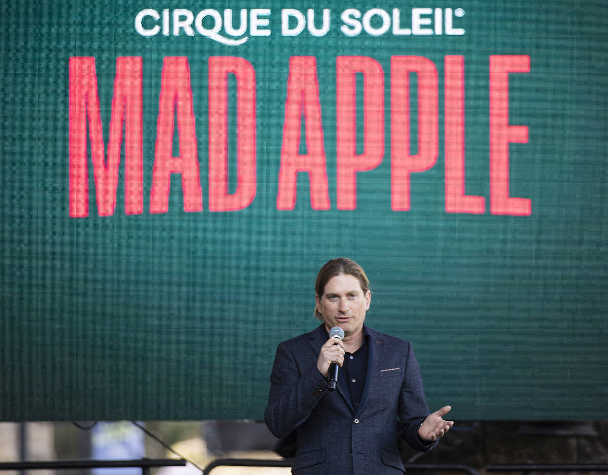 Simon Painter, founder of The Works Entertainment and co-producer of "Mad Apple,” s ...